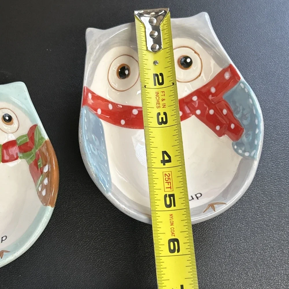 Boston Warehouse Trading Co Owl Measuring Cups Set of‎ 4 Gently Used Nesting